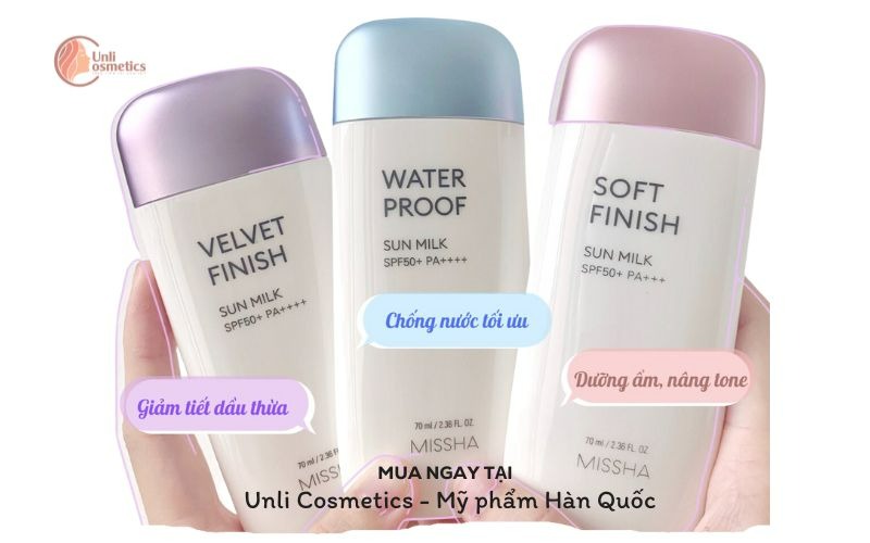 Kem Chống Nắng Missha Soft Finish Sun Milk SPF50 Hàn Quốc
