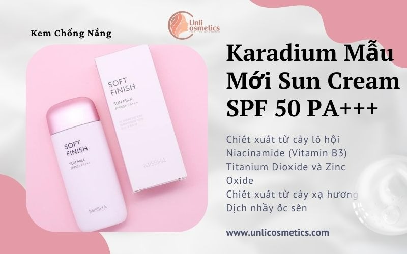 Kem chống nắng nâng tone KARADIUM Sun Snail Repair Suncream Spf50+ PA+++