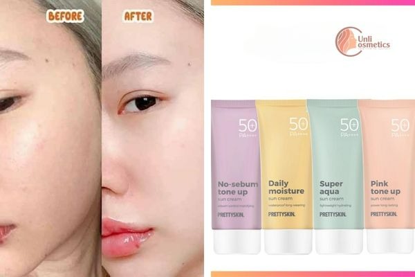 Kem Chống Nắng Nâng Tone Kiềm Dầu Pretty Skin No-sebum Sun Cream