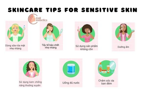 Tips chăm sóc da nhạy cảm
